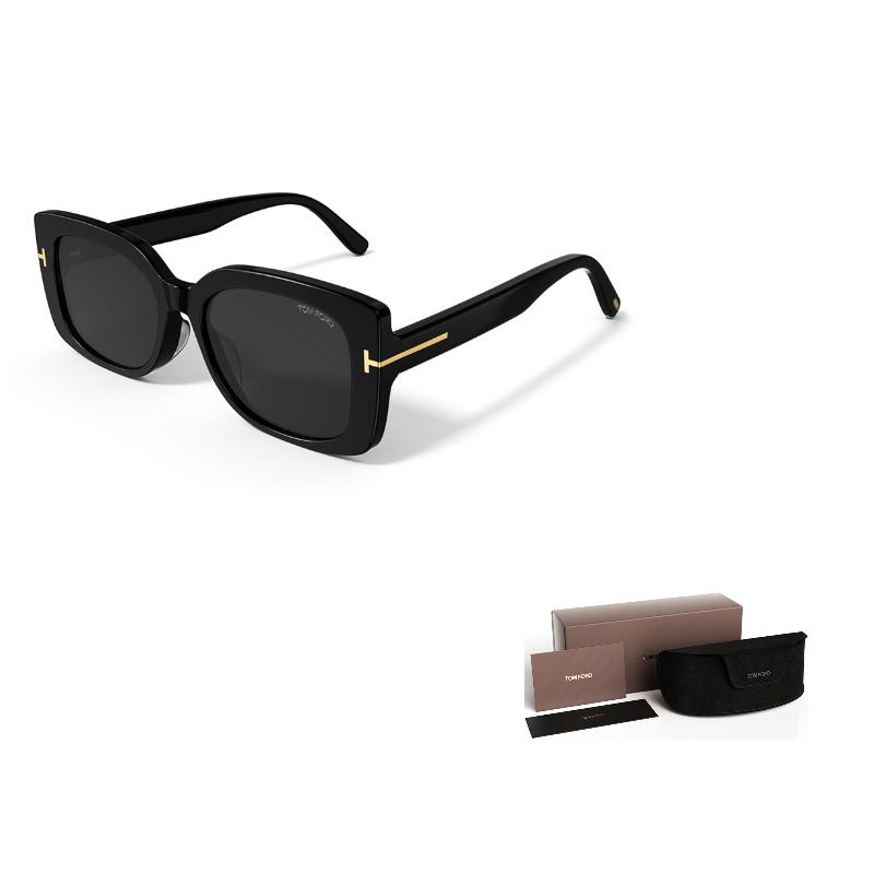 TF Montatura Grande Occhiali da Sole Quadrati Protezione UV Occhiali da Sole Unisex FT1170-K