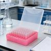 100 Holes Cryovial Box For 1.8ml 2ml Tubes Sample Tube Storage Rack Low Temperature Freezer Use