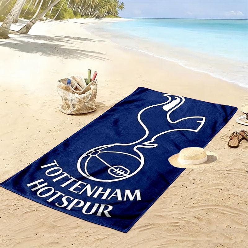 Spurs Logo Print Beach Towel, Large Soft Quick Dry Towel for Beach Camping Swimming