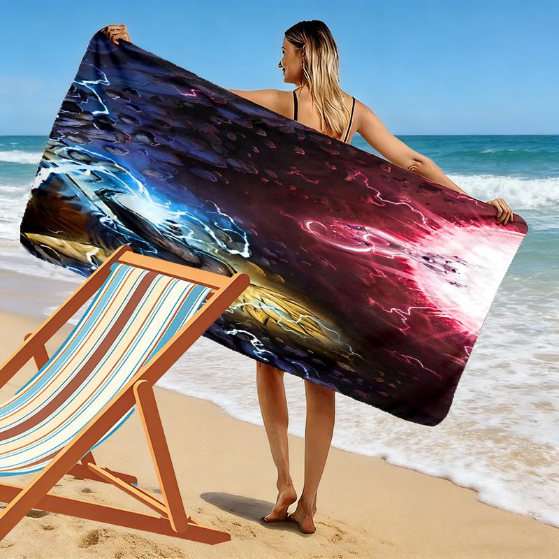 Dynamic Energy Power beach towel beach soft seaside quickdrying swim towel Outdoor pool towel Comfort beach printing Fashion