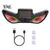 Unique Demon Eye Car Light Solar Eyes LED Light, USB Wireless Animated Warning Lights for Windshield Creative Automotive Decor And Rear Window,