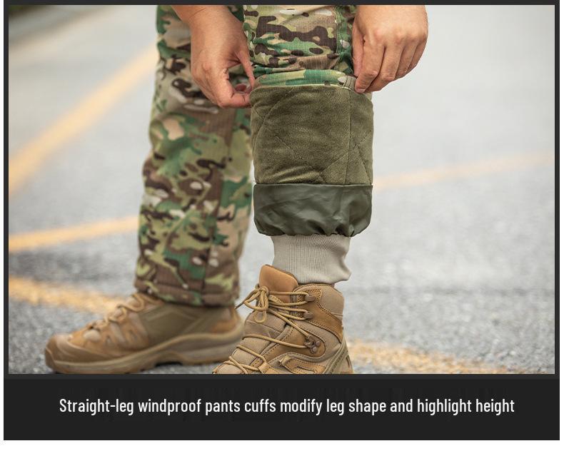 Winter Tactical Men's Camouflage Pants - Warm, Waterproof, Windproof, Wear-Resistant, Straight Leg Cotton Assault Pants