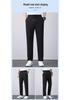 UPF50+ Men's Ice Silk Quick-Dry Pants: Lightweight Elastic Sports Trousers, Straight Loose Fit, Plus Size.