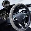 Bling Diamond Car Steering Wheel Cover Women, Rhinestone Steering Wheel Cover Girly, Bedazzled Girl Steering Wheel Cover Protect