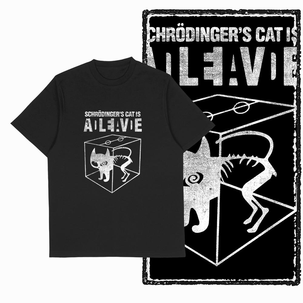 COOLMIND 100% Cotton Short Sleeve Cool Cat Print Men Tshirt Casual Summer Loose Men Cat T Shirt o-neck t-shirt Men Tee Shirts