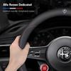 Alfa Romeo Coprivolante in Pelle Traspirante Antiscivolo per Giulietta Mito 159 Giulia Stelvio 156 147 Tonale Brera Disco