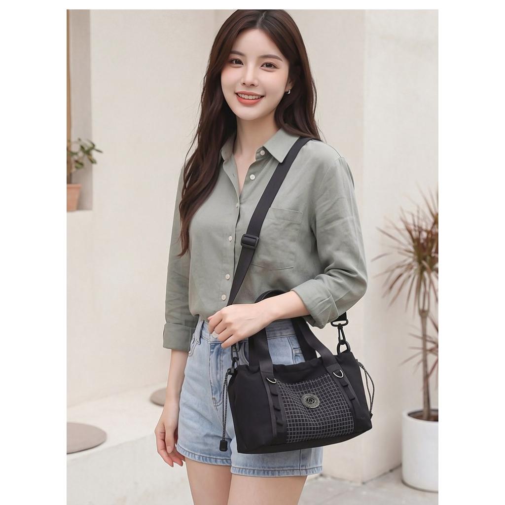 Tote Bag Women Oxford Multi Compartment Handheld Crossbody Daily