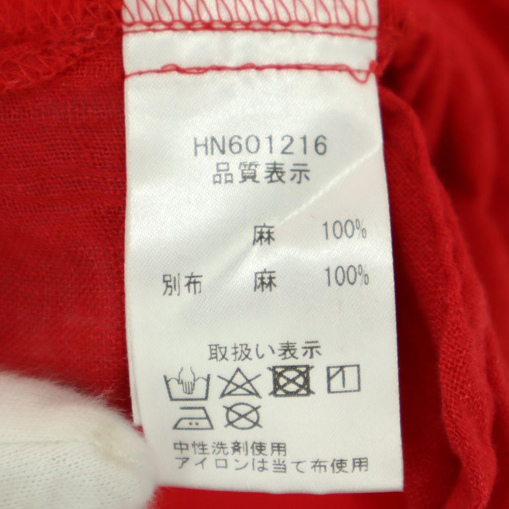 Beauty products ICHI Antiquites made in Japan Long sleeve Linen shirt Red Women Used