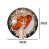 Bathroom Wall Clock, Large Silent Battery Operated Background Pictures for