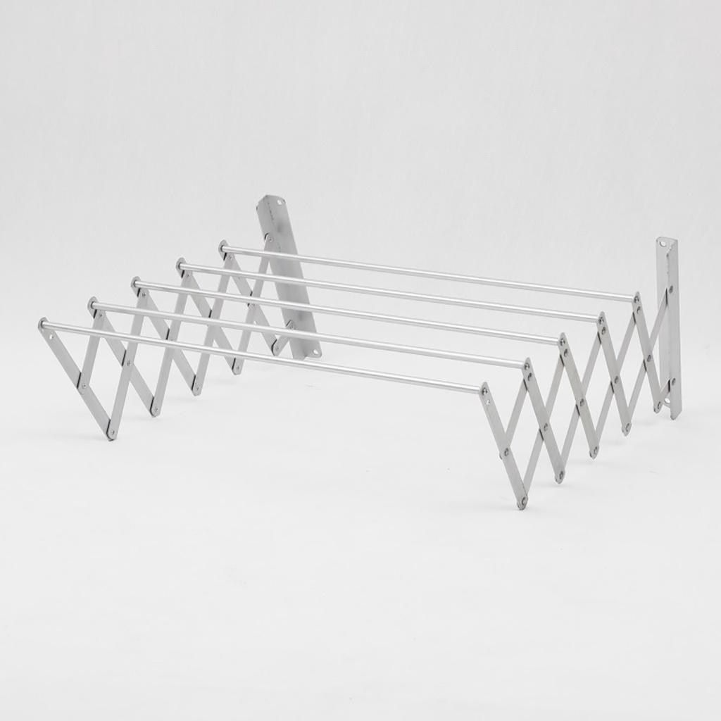 Aluminum Alloy Silver Foldable Save Space Clothes Dryer Clothes Rack Dry Silver Multi-Function Clothes Dryer Energy Saving Clothes Hanger Rack
