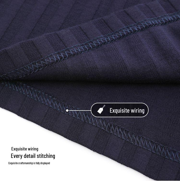 Herren Sommer Baumwollpyjama-Set: Kurzärmeliges Oberteil & Lange Hose, Leichtgewicht, Draußen tragbar, Einfache Übergrößen-Homewear