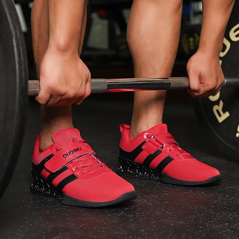 Squat Shoes Men's Indoor Fitness and Bodybuilding Special Training Shoes Women's Weight-bearing Deadlift Shoes Professional Strength Weightlifting