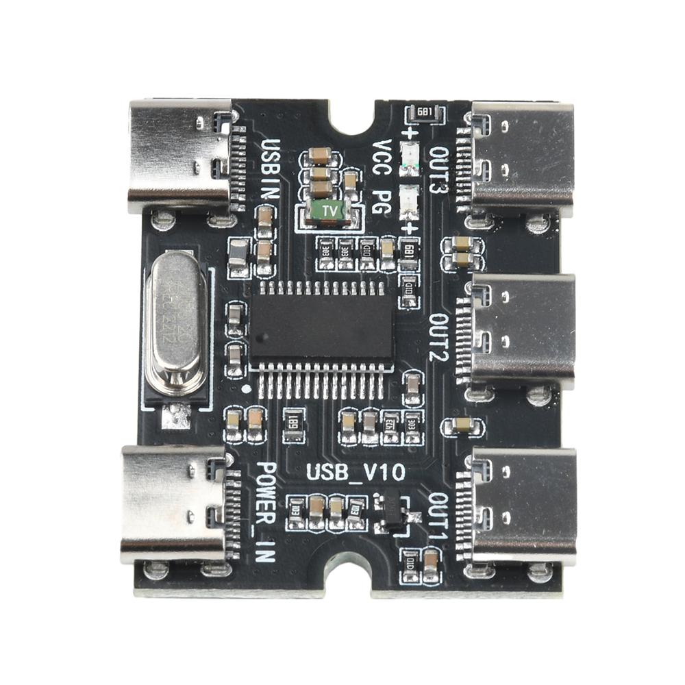 USB Expansion Board Hub 1 in 3 out USB HUB Expansion Module Suitable for Raspberry Pi 4/5th Generation Type C