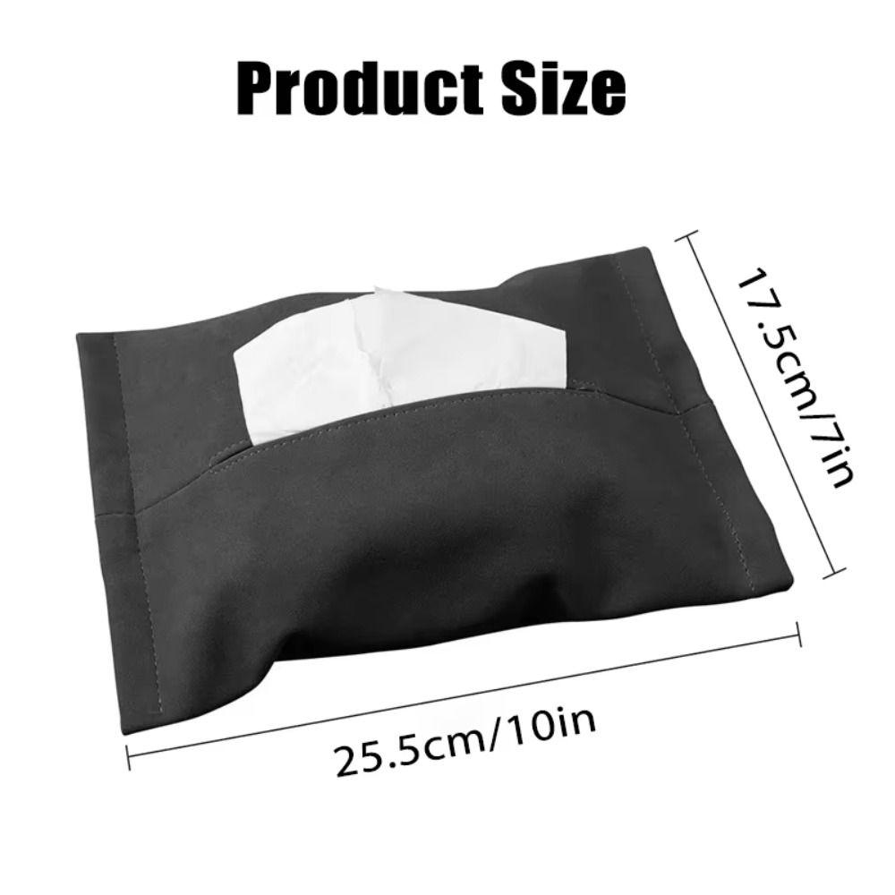 Hidden Design Car Tissue Holder Wear Resistant Auto Storage Bag for Tesla Model 3 Y Car Interior