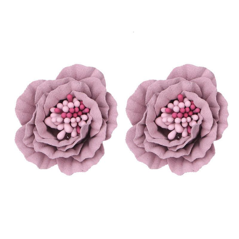 Earrings Modern Floral For Women Chic Street Fashion Simple Design Elegant