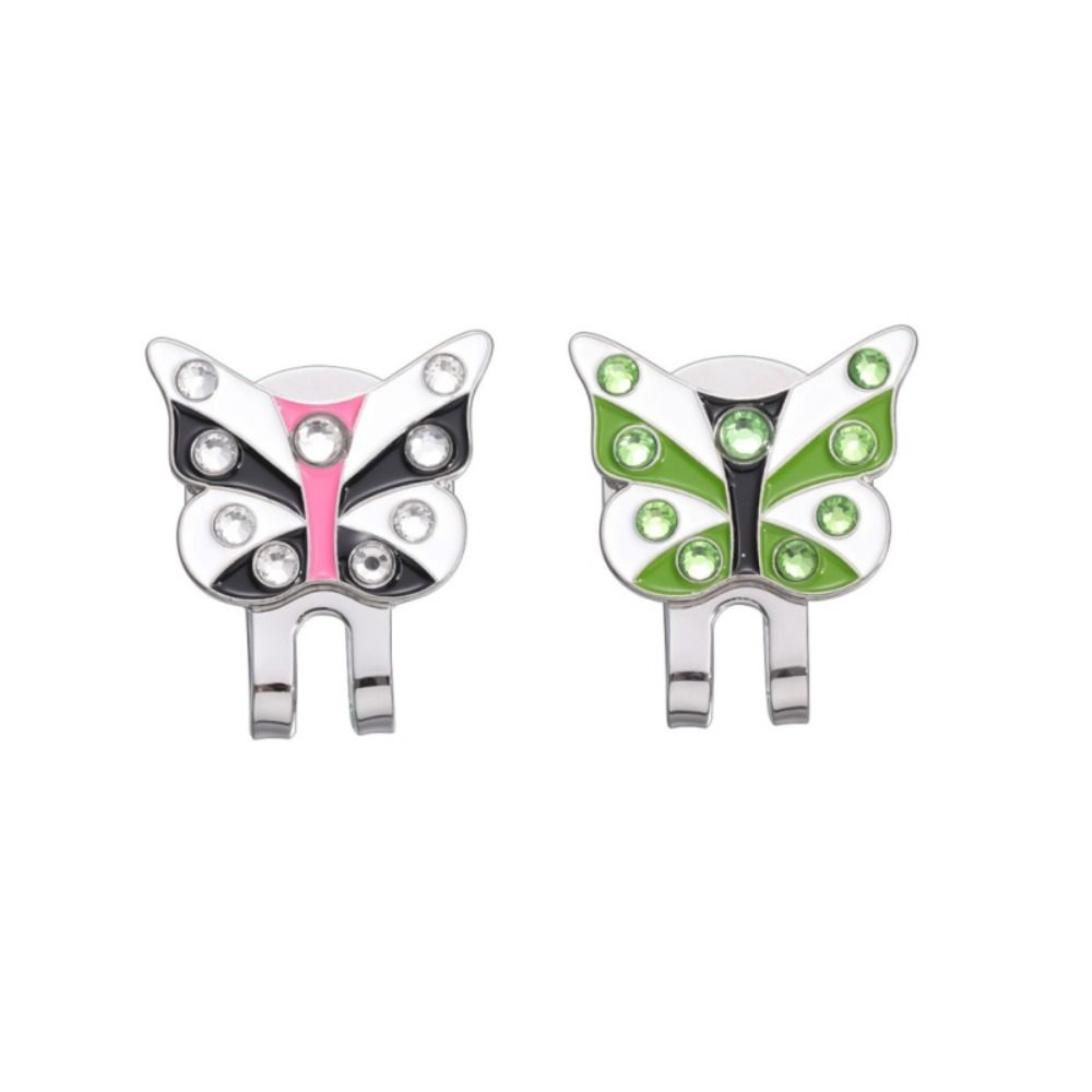 Magnetic Golf Cap Clip Butterfly Shape Golf Hat Marker Golf Ball Marker  Baseball Hat