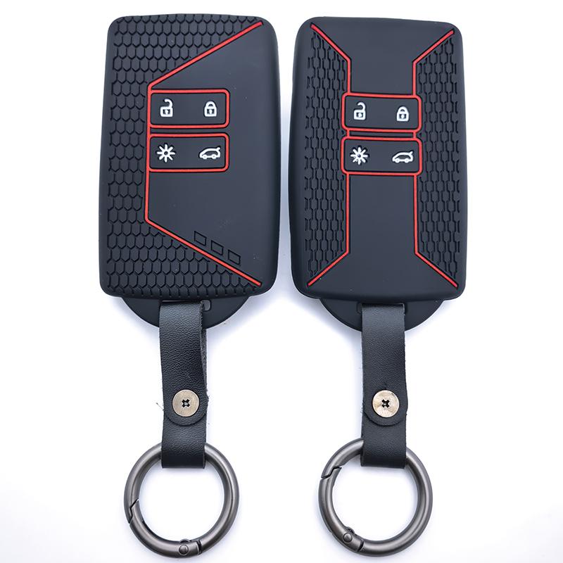 Silicone Car Remote Key Case Cover Fob For Renault Captur Koleos Kadjar Arkana Megane Dacia Duster Sandero Stepway Accessories