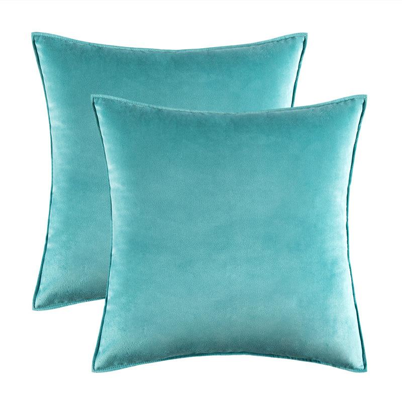 Home Decoration Edge Velvet Waist Pillow Cushion Cover Super Soft Plush Hotel Sofa Pillow Cover