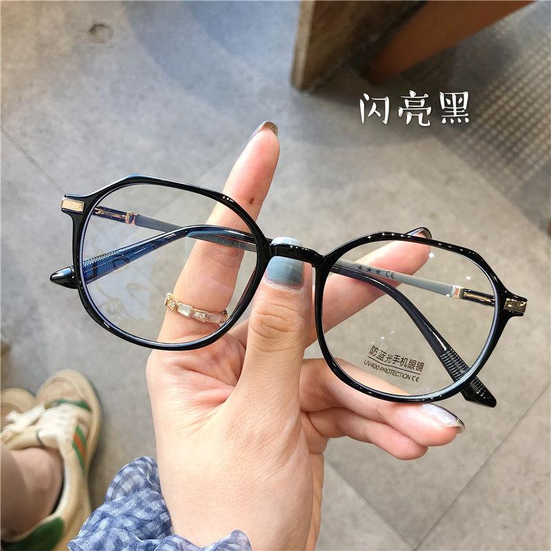 New unisex square polygon glasses for men women pc frame glasses plain glasses Nearsighted Eyewear Glasses -1.0 -2.5 -1.5