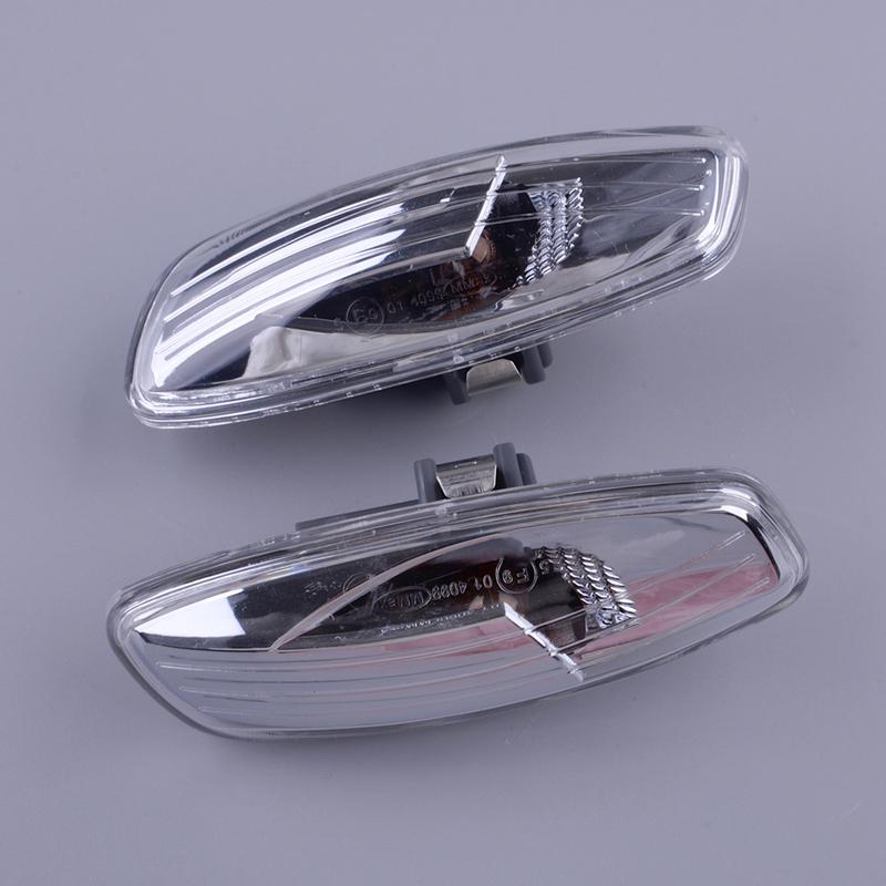 1 Pair Side Mirror Marker Turn Signal Indicator Light Clear Lens 6325G5 6325G6 Fit for Peugeot 207 308 RCZ