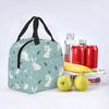 Bunny Pattern Lunch Box for Women Multifunction Rabbits Cooler Thermal Food Insulated Lunch Bag Office Work