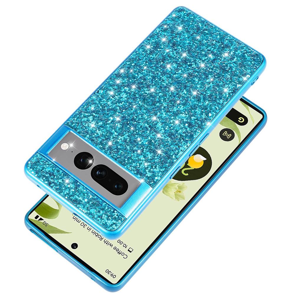 Google Pixel 7A/8Pro Electroplated Glitter Rhinestone Phone Case - Full Coverage, Drop-Proof