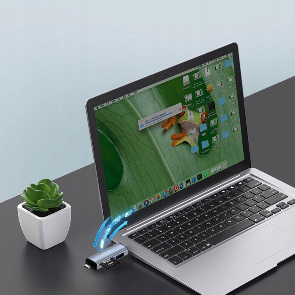 Tech-Protect Ultraboost Card Reader Sd & Micro Sd Grey