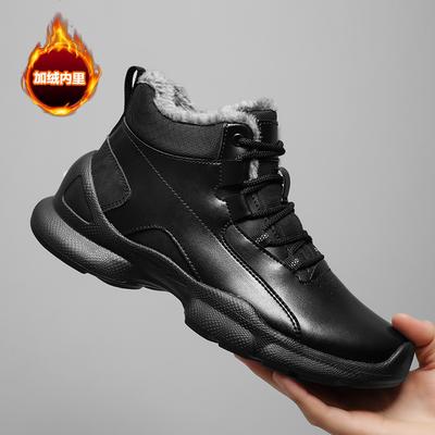 High-top Boots New Winter Velvet Thickened Warm Non-slip Snow Boots Leisure Sports Thick-soled Martin Boots