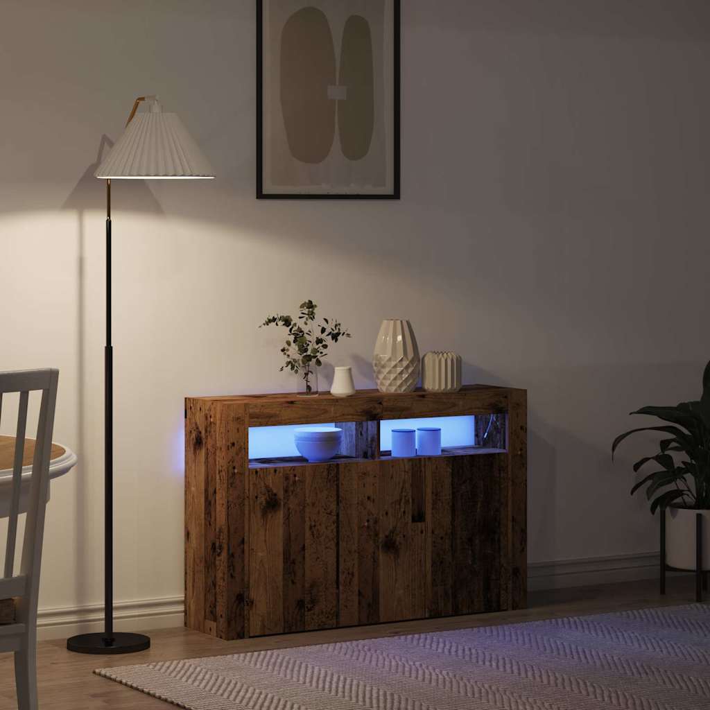 Vintage Wood Sideboard 116 x 30 x 75 cm Engineered Wood
