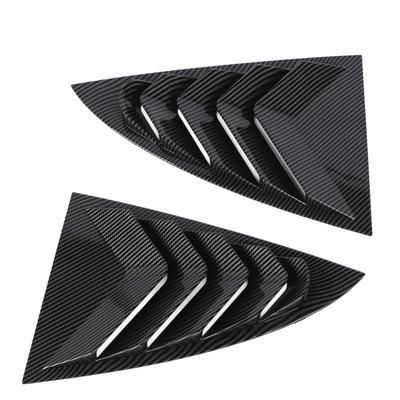 2 Piezas Cubierta de Persiana para Ventana Trasera de Coche Moldura Aspecto Elegante Rejilla de Ventana Moldura de Ventilador Lateral Reemplazo para Tesla Model 3 2023