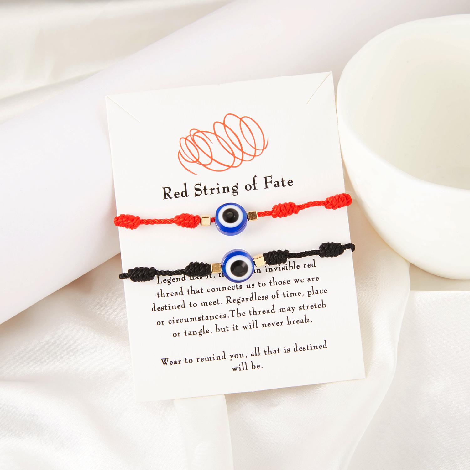 

2022 Lucky Red String Bracelet For Women Men Handmade 7 Knot Blue Evil Eye Bead Braided Rope Couple Bracelet Jewelry Wholesale