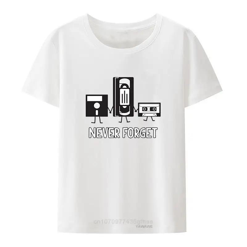 All Things Apparel Never Forget Tech Mens TShirt Unisex oneck Oneck Graphic Tee Classic Retro Casual Shirt Camisetas 4XL