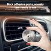 Mini Thermometer Hygrometer Mechanical No Battery Analog 37mm Car Temperature and Humidity Gauge with Paste Sticker