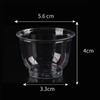 40pcs Disposable Shot Cup 60ml Kung Fu Tea Cup Mini Clear Plastic Tea Cup  Office
