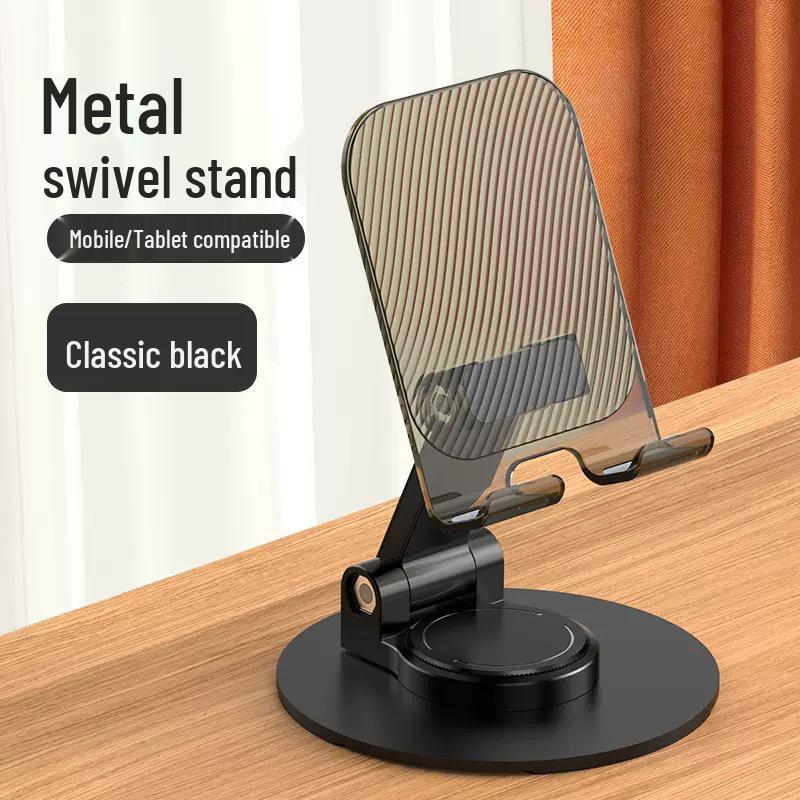 Rotatable Foldable Alloy Phone & Tablet Stand - Portable Desktop Holder