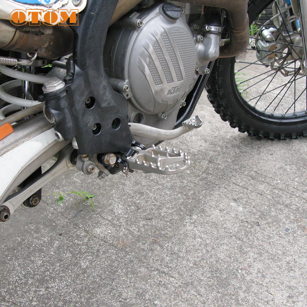 OTOM Motorrad Fußrasten Fußrastenstift Klemme Feder Fußrasten Edelstahl Pedal für KTM EXC SX XCW HUSQVARNA FE TC TE TX