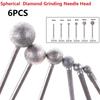 Durable Diamond Round Ball Burr Drill Bit Tool 4-12mm