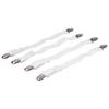 4Pcs   Bed Sheet Fasteners Suspenders Elastic Sheet Band Straps Clips Holder