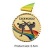 Taekwondo Gewinner Belohnungen Medaillen Gold Silber Kupfer Beharrliche Spiele Allgemeiner Sport Gold Silber Bronze Medaille mit Bändern