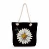 Multifunctional Flower Printed Thick Rope Shoulder Beach Bag Casual large capacity handbag 7612