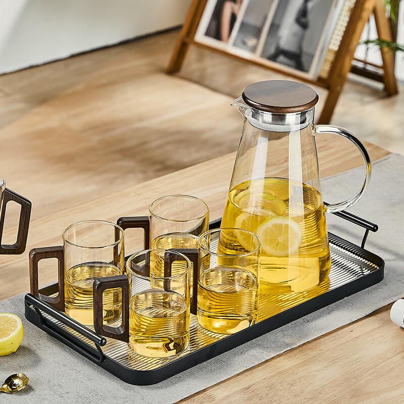 Changqi 9-Piece High Borosilicate Glass Drinkware Set with Kettle and Cups