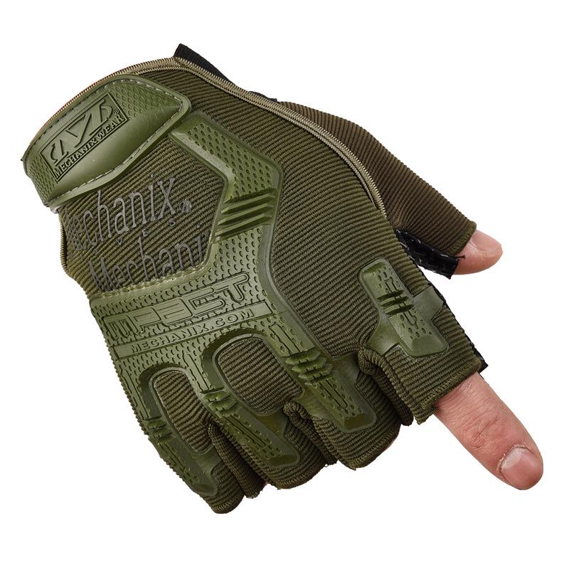 Tactical Half-Finger Men's Fitness Gloves - Non-Slip Summer Cycling & Outdoor Sports