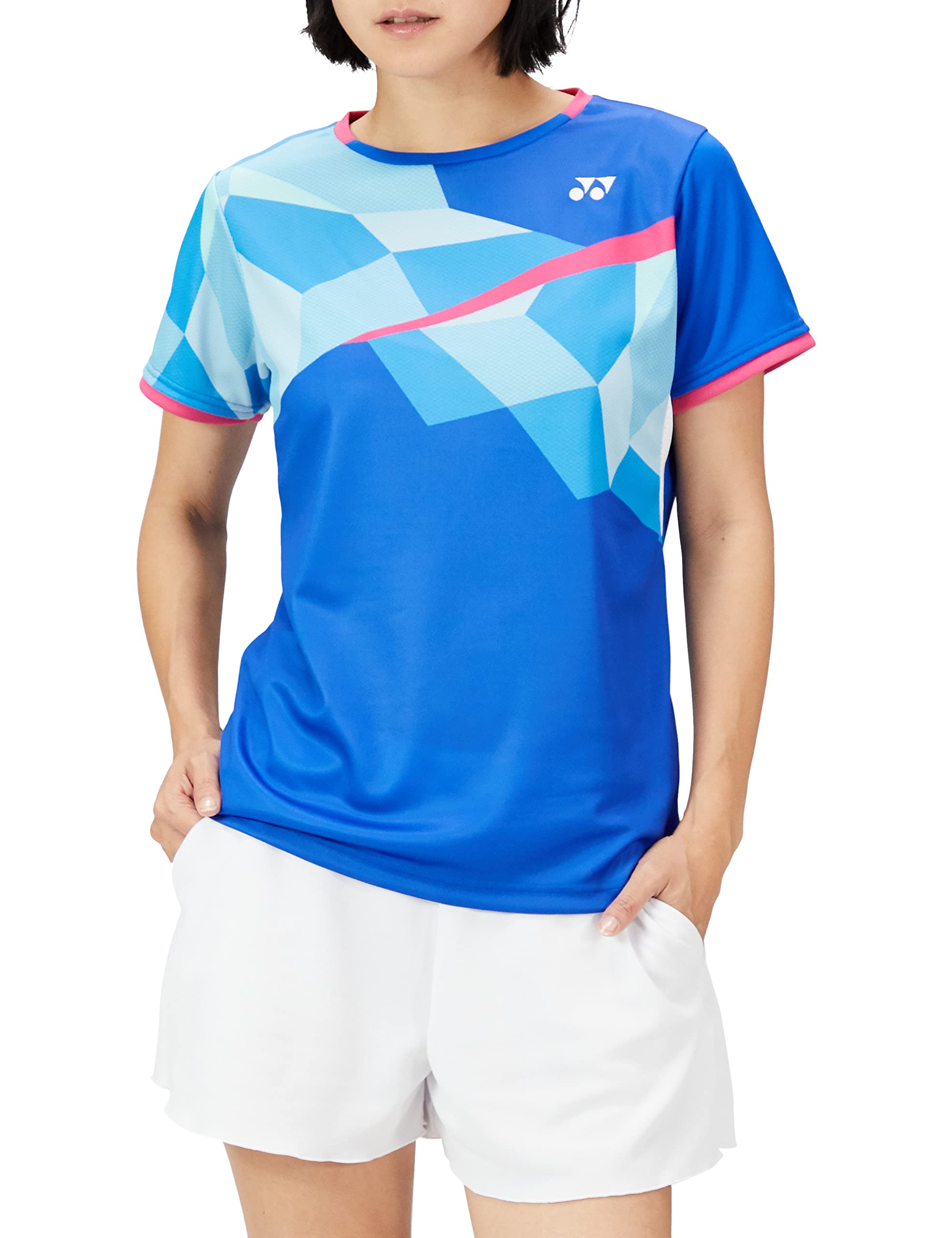 

Yonex Short Sleeve Game Blast Blue Size S Women s Shirt, (786),