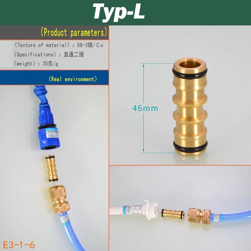 1/2/5Pcs Brass Garden Hose Quick Connectors - Universal 1/2" & 3/4" Tap Fittings for Water Hose Pipes