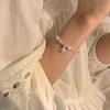 Korean Style S925 Sterling Silver Pearl Star Bracelet - Women's Fashion, Light Luxury Beaded Gift for Best Friend