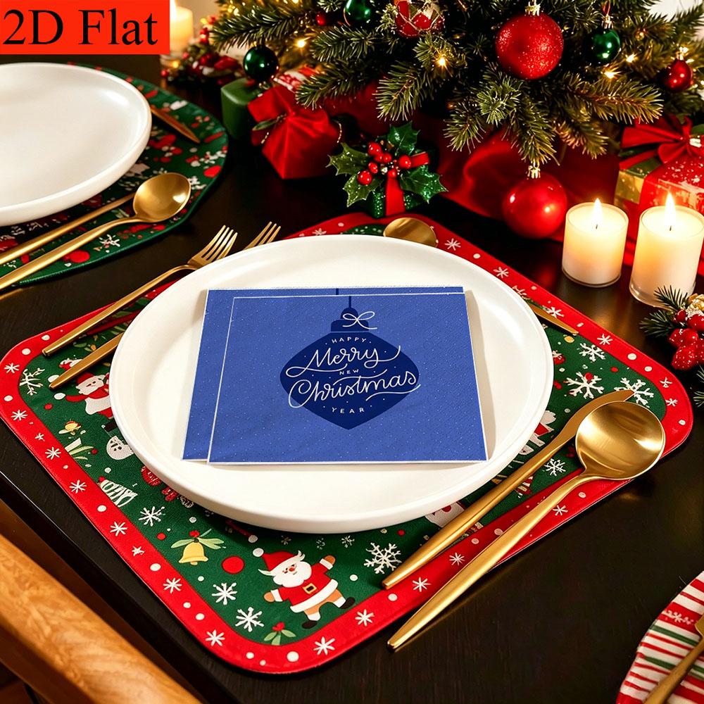 20pcs Disposable Napkins with Blessing Language Pattern Print for Wedding,Parties,and Daily Use for Thanksgiving Fall Christmas Table Decoration