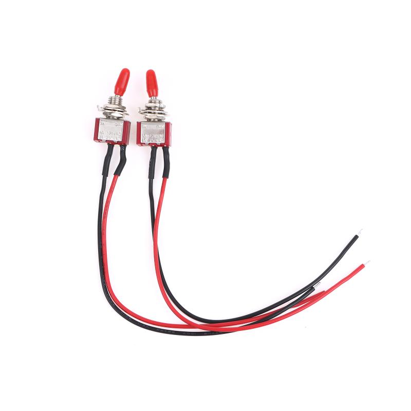 2/5Pcs Mini 2 Pin Led Lights For Car Accessories Switch On/Off Spst 3A 250V 6A 125V With Pre-Soldered Toggle Truck Wires Off