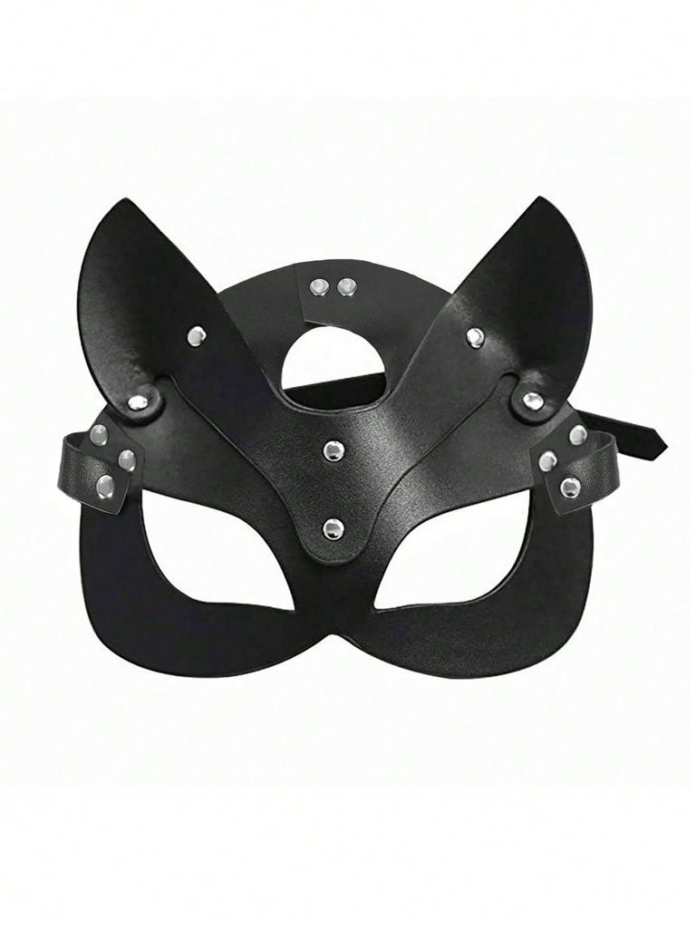 2Pcs Women'S Face And Neck Decoration Set Fashionable And Sexy Mask Collar Daily Holiday Party Bdsm Clothing Accessories