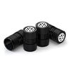 4pcs Car Wheel Tire Valve Aluminum Caps Tyre Stem Covers Airdust For Volkswagen VW GTI Golf Polo Tiguan Passat Touareg Magotan