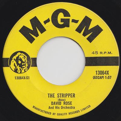 7-Zoll-Schallplatte DAVID ROSE SEIN ORCHESTER The Stripper 13064X MGM Records Kanada Jazz Gebraucht